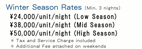 Winter Season Rates